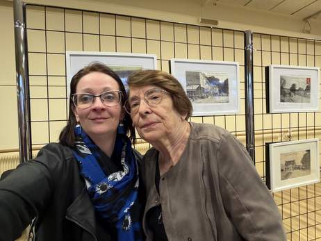 M.GUILLEMET et laPr�sidente du Foyer Rural